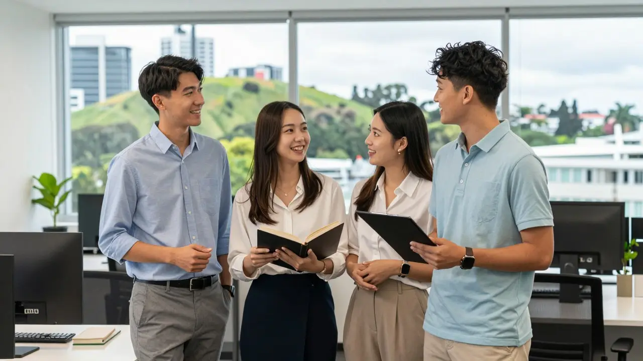 Học viên học nghề thực hành trong xưởng kỹ thuật tại một polytechnic ở New Zealand