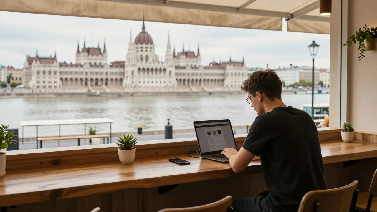 Sinh viên kiến trúc làm mô hình giấy trong xưởng studio của một trường đại học tại Hungary